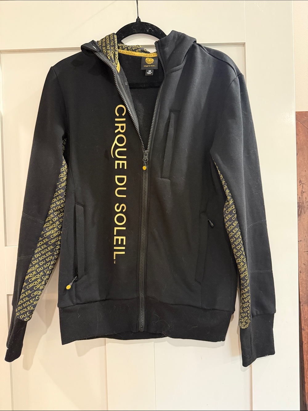 Cirque du Soleil Black & Gold Zip Hoodie - Adult XS